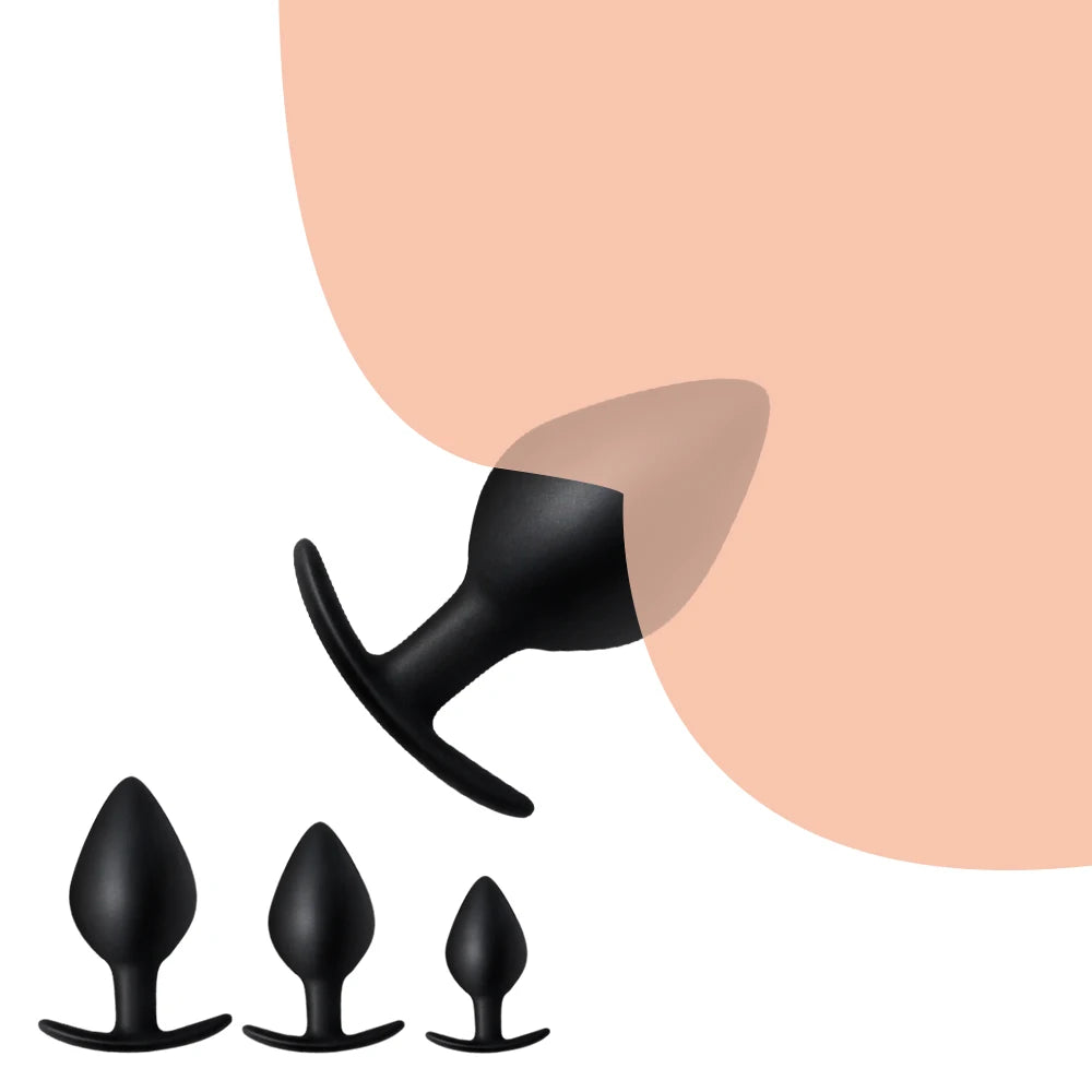 3 pièces Silicone Butt Anal Plug Sex Toys pour hommes femmes