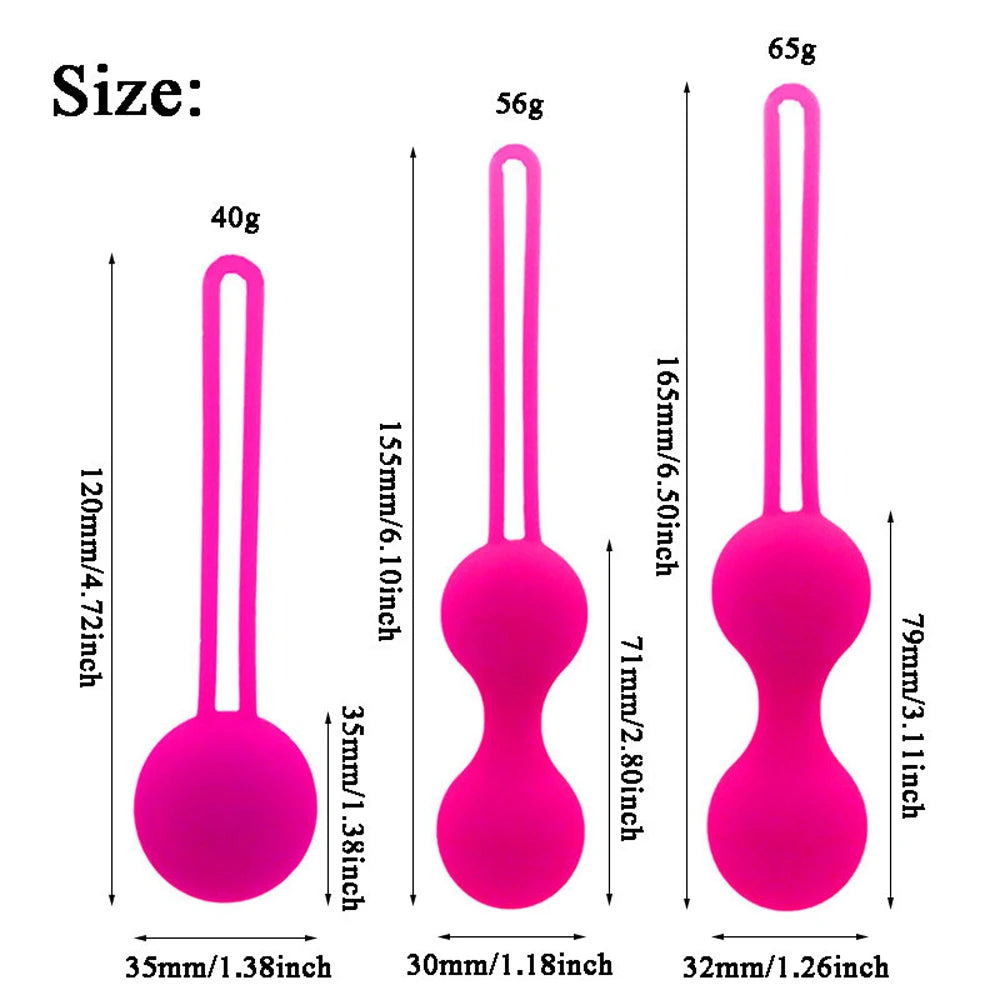 Boules de Kegel intelligentes en silicone pour resserrer le vagin