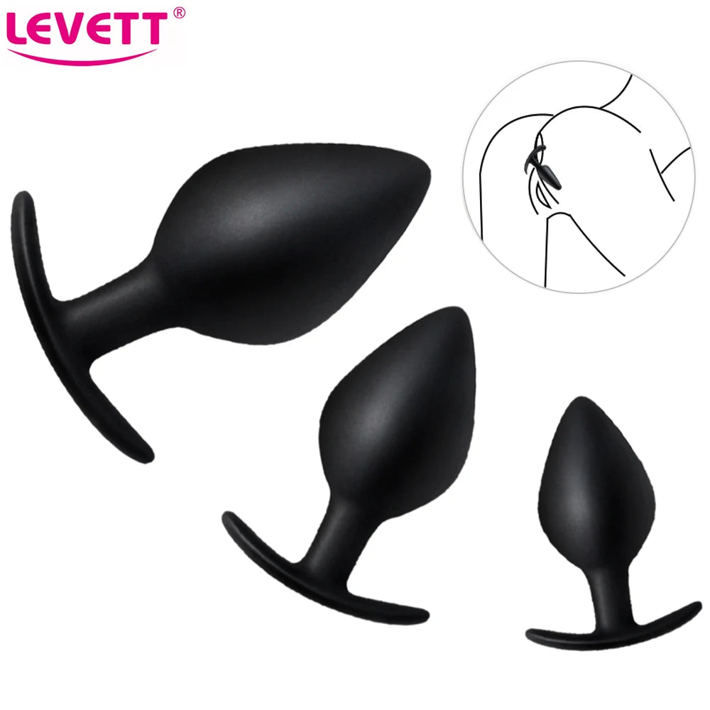 3 pièces Silicone Butt Anal Plug Sex Toys pour hommes femmes