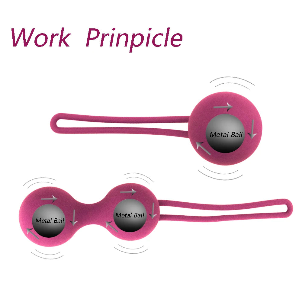 Boules de Kegel intelligentes en silicone pour resserrer le vagin