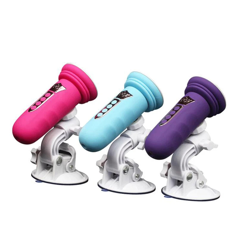 Mini machine sexuelle automatique, vibromasseur rotatif et télescopique pour femme