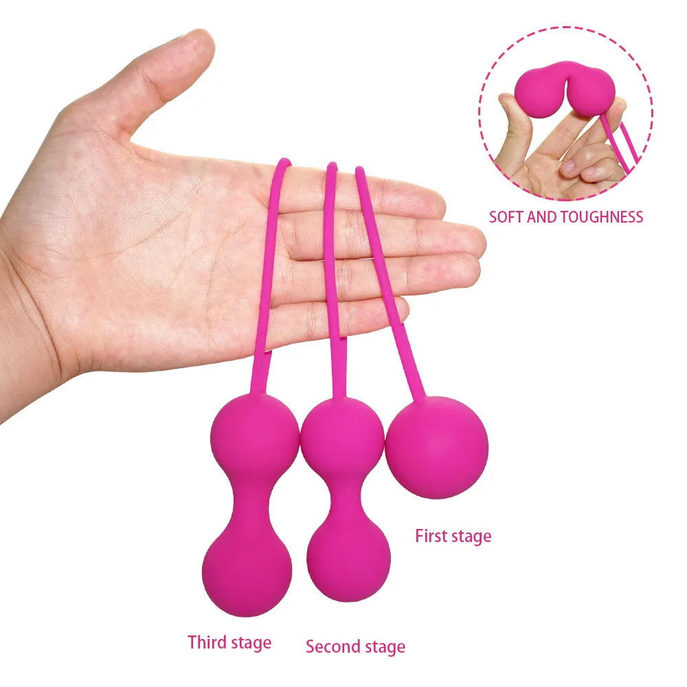 Boule de massage en silicone étanche et rétractable