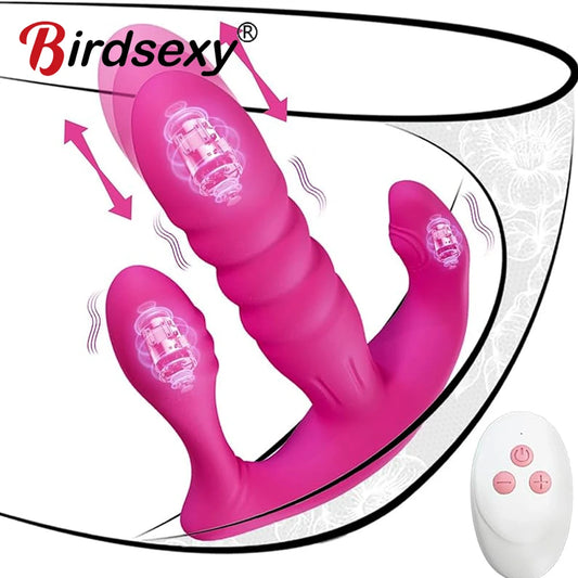 Vibromasseur 3 en 1 pour culotte, jouet sexuel portable pour femme