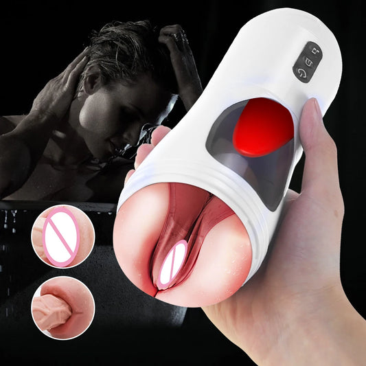 Masturbateur automatique pour homme, véritable masturbation vaginale