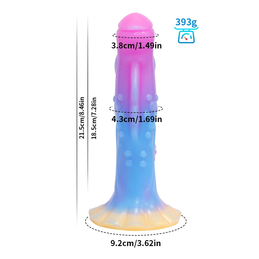 Nouveau gode dragon coloré avec ventouse jouets anaux