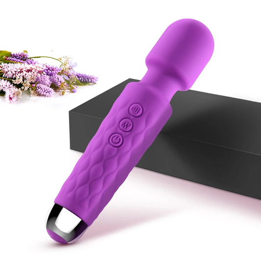 Vibromasseur AV puissant à 20 vitesses pour femme Stimulateur de clitoris