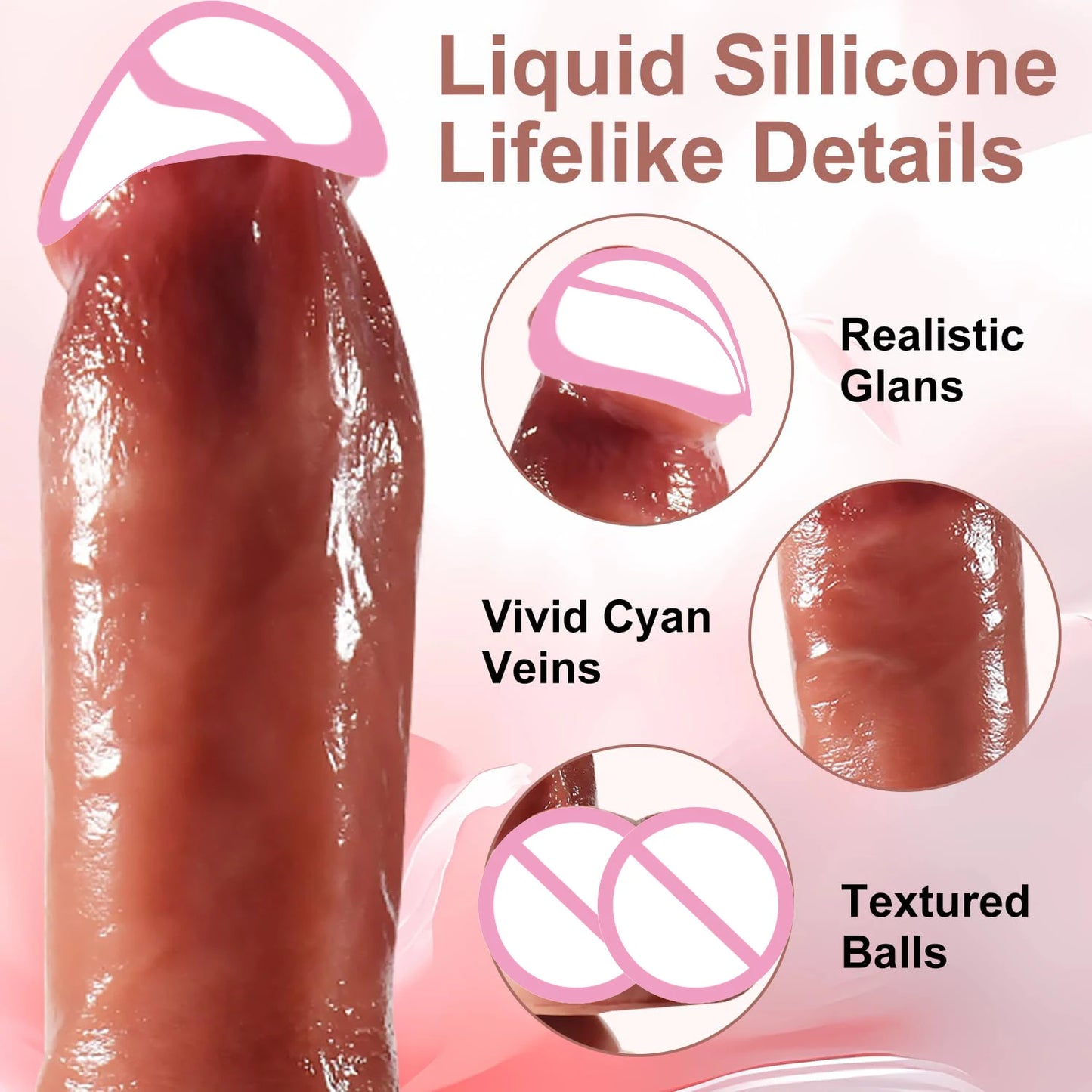 Vibromasseur Gode Grand Pénis Réaliste pour Femme, Télécommande, Rotation Télescopique, Vagin Féminin