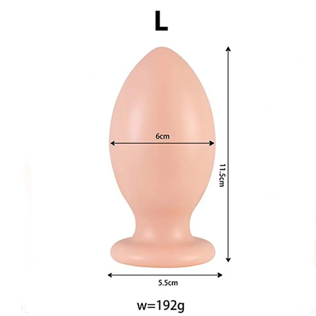 Plug anal de rugby géant avec ventouse