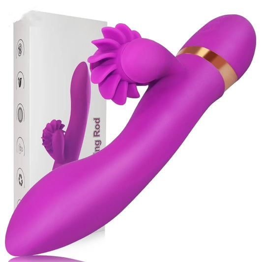 Vibromasseurs télescopiques automatiques Stimulateur de clitoris féminin