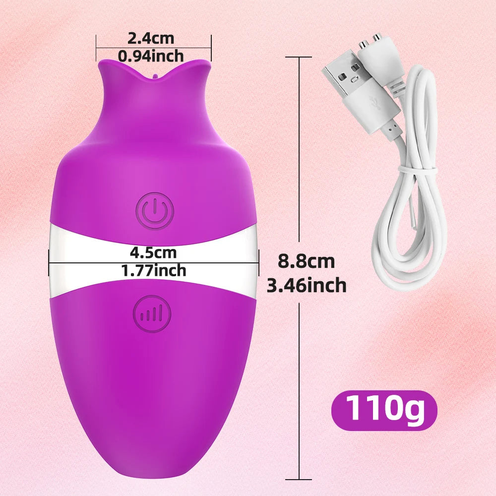 Jouets sexuels pour la langue Masturbateur féminin Stimulateur de clitoris