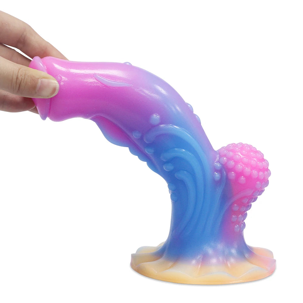 Nouveau gode dragon coloré avec ventouse jouets anaux