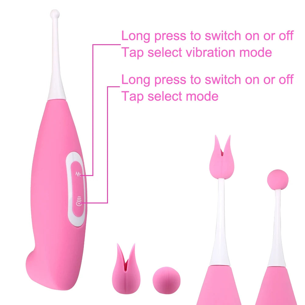 Vibromasseur point G 2 en 1, suceur de clitoris, 8 vitesses, langue vibrante