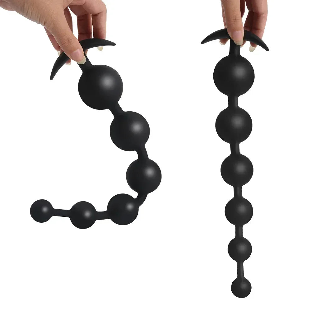 4 tailles de perles anales en silicone, plug anal, plug anal, perles à tirer,