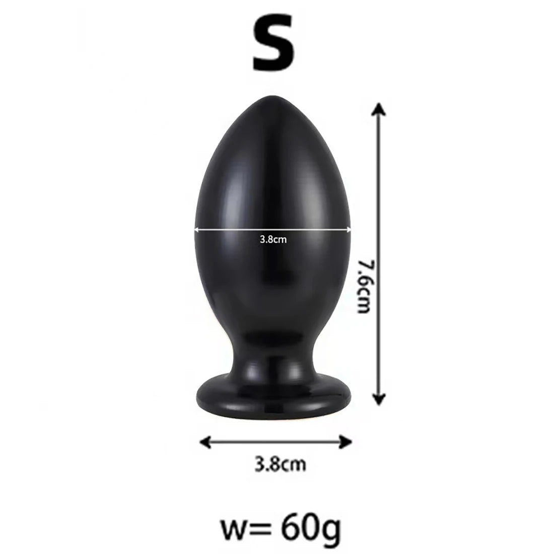 Plug anal de rugby géant avec ventouse