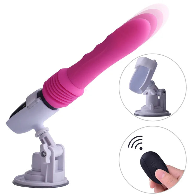 Machines sexuelles Vibromasseur à gode rétractable Masseur automatique