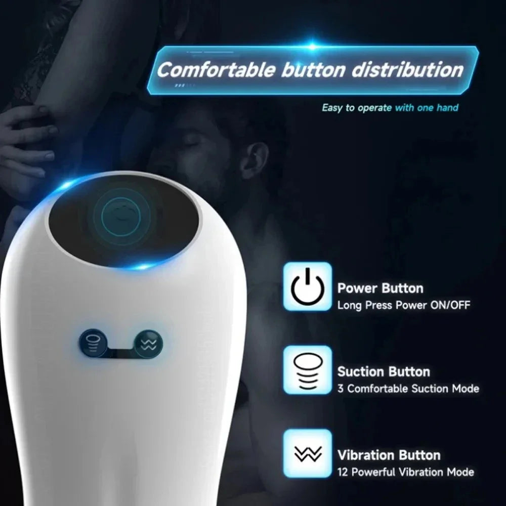 Masturbation automatique pour homme, ventouse, vibration, pénis, machine orale