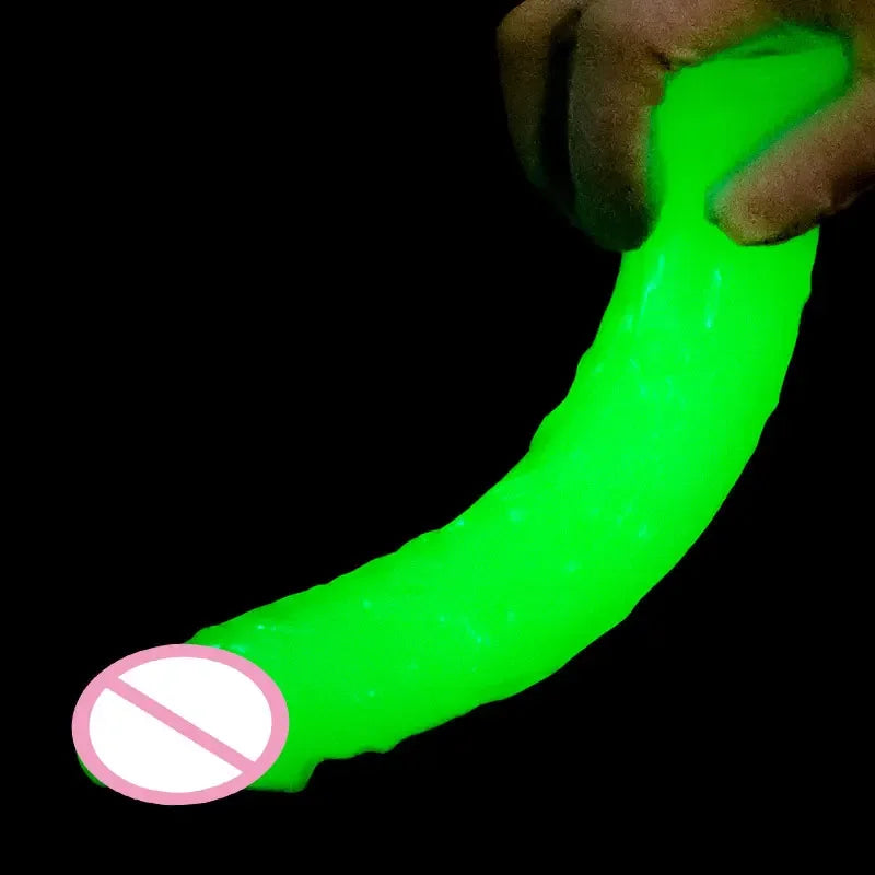 Gode réaliste fluorescent, masturbateur anal