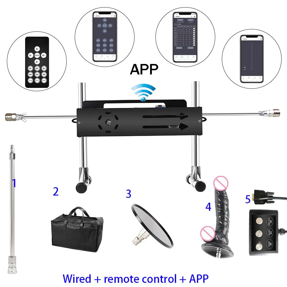 Machine sexuelle sans fil APP avec des fonctionnalités étonnantes, puissante, réglable sous tous les angles