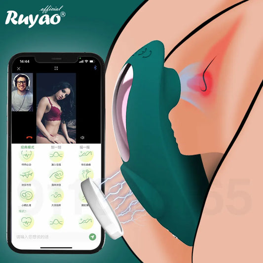 Mini vibrateur portable pour femme, suceur de clitoris, application, télécommande Bluetooth