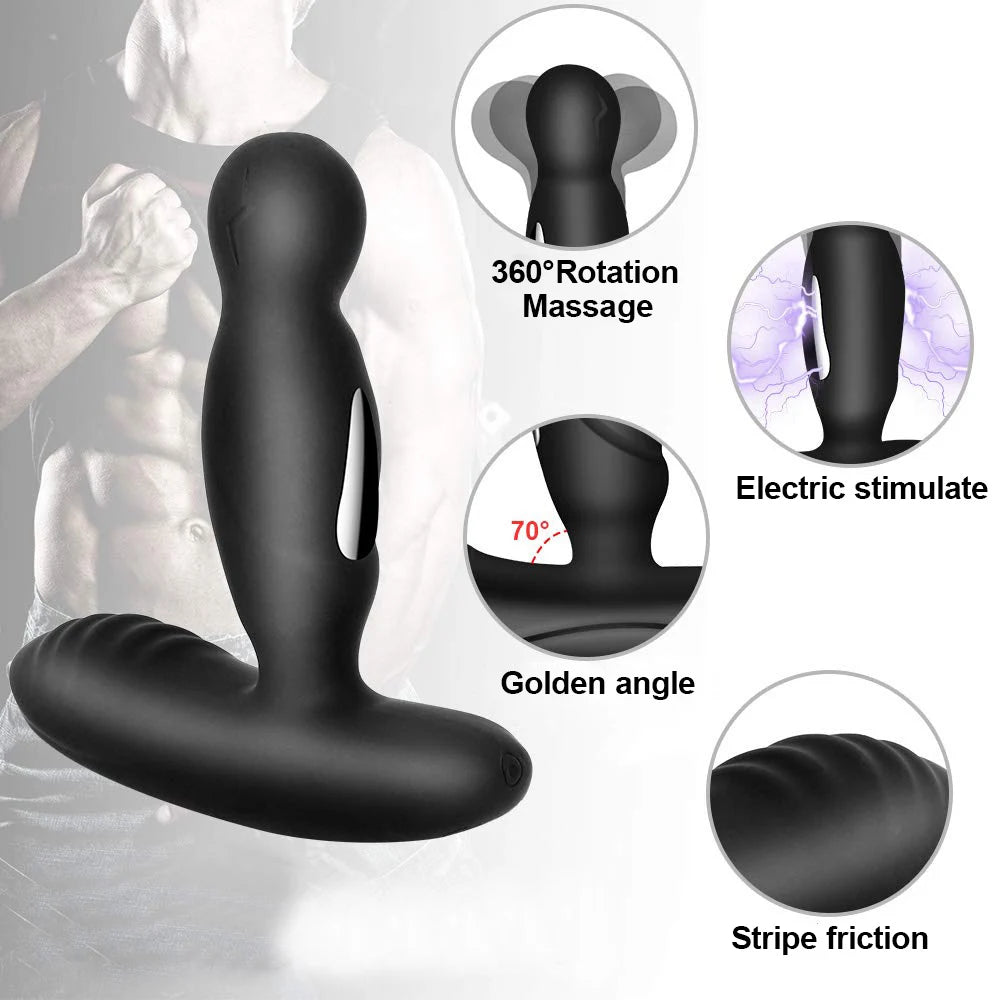 Vibromasseur de prostate à choc électrique