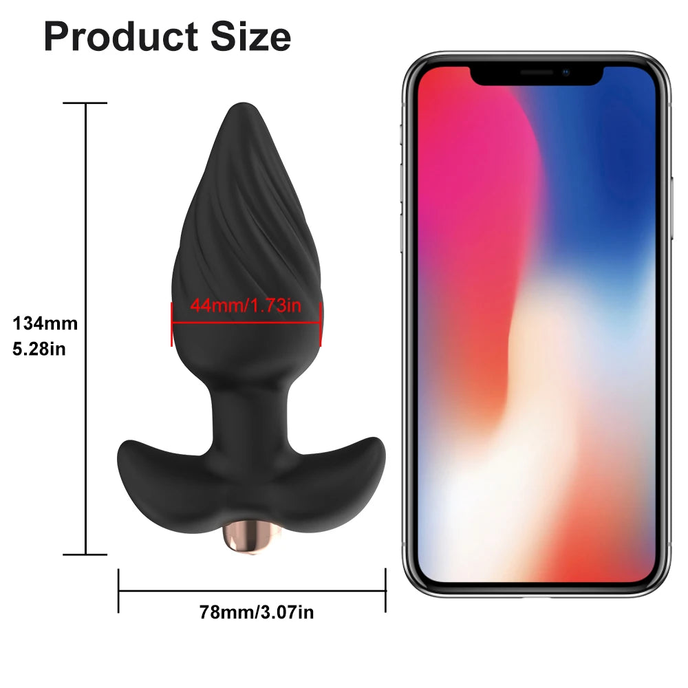 Vibromasseur anal en silicone USB pour homme