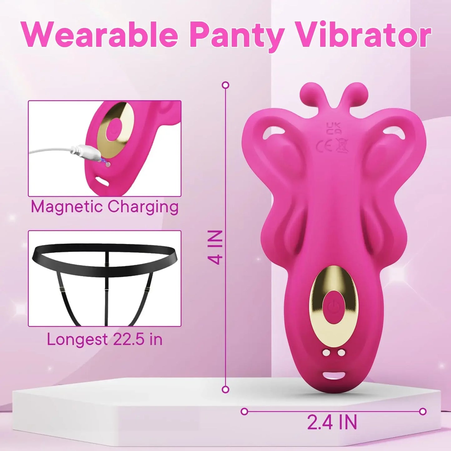 Culotte Vibromasseur Portable Contrôle APP Stimulateur de Clitoris