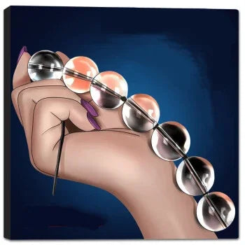 4 tailles de perles anales en verre, boules vaginales, plug ana