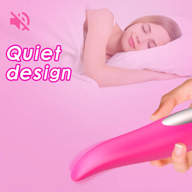 Vibromasseur pour femme en silicone souple