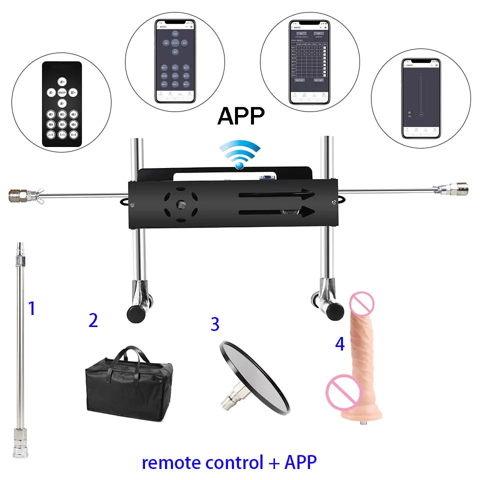 machine sexuelle sans fil APP avec des fonctionnalités étonnantes, puissante, réglable sous tous les angles, machine sans recul