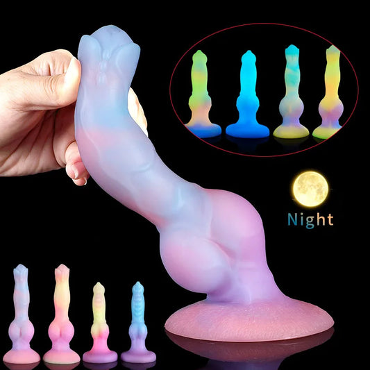 Nouveau godemichet anal lumineux pour femme et homme,