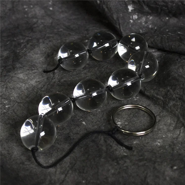 4 tailles de perles anales en verre, boules vaginales, plug ana