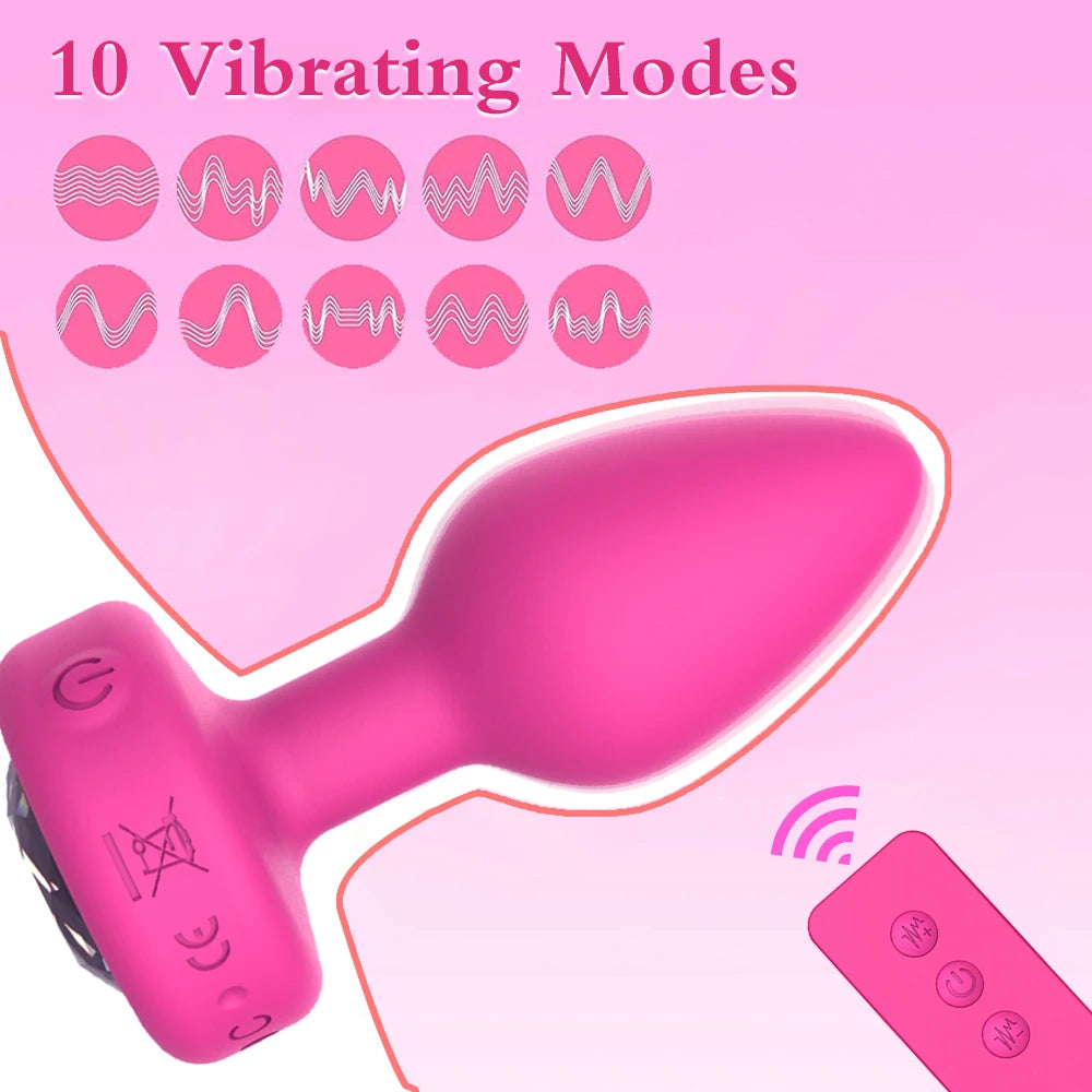 10 modes de vibration, vibromasseur anal, télécommande sans fil