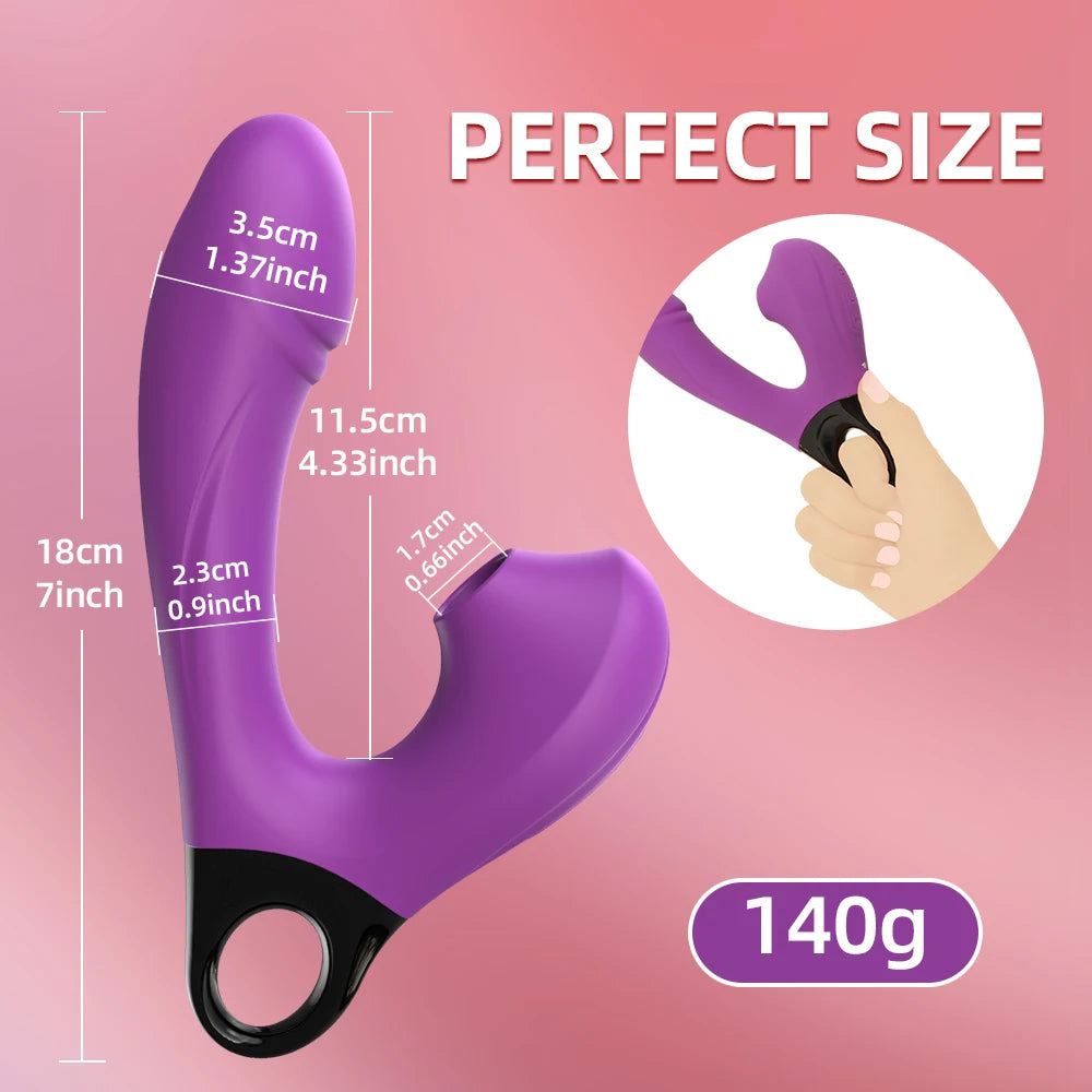 Vibromasseur point G Sex Toys pour femmes puissant 2 en 1 clitoris suceur clitoridien