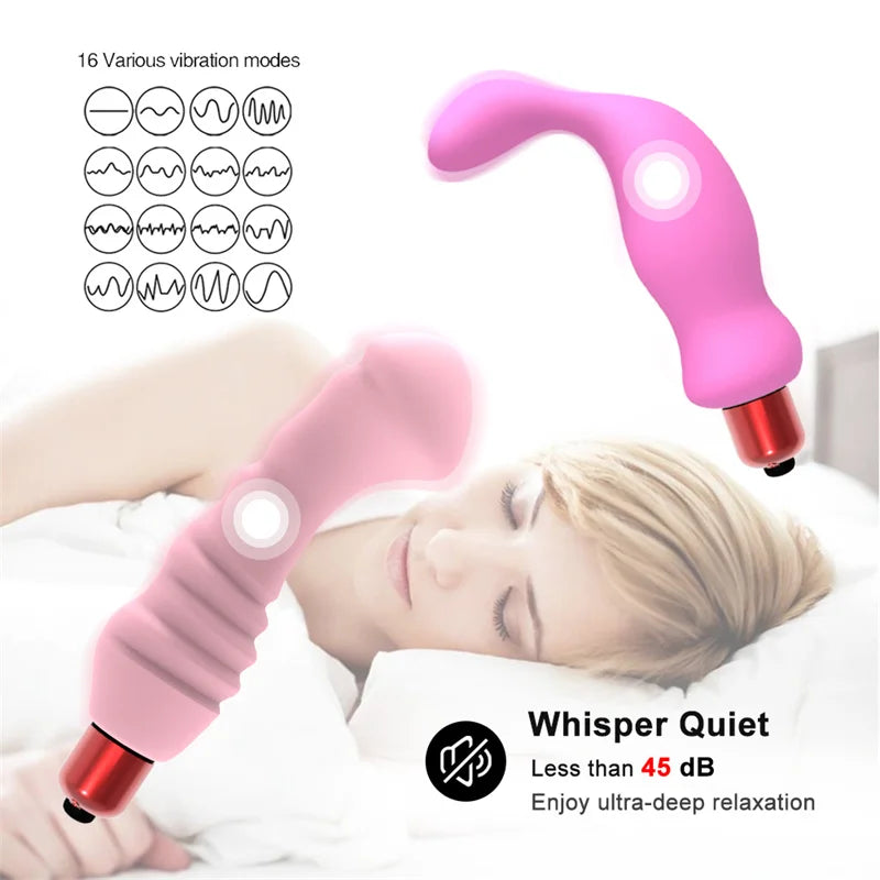 Vibromasseur Bullet en silicone à 16 vitesses pour femme