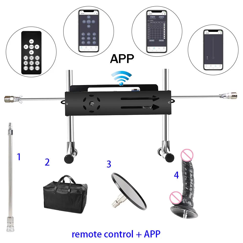 Machine sexuelle sans fil APP avec des fonctionnalités étonnantes, puissante, réglable sous tous les angles