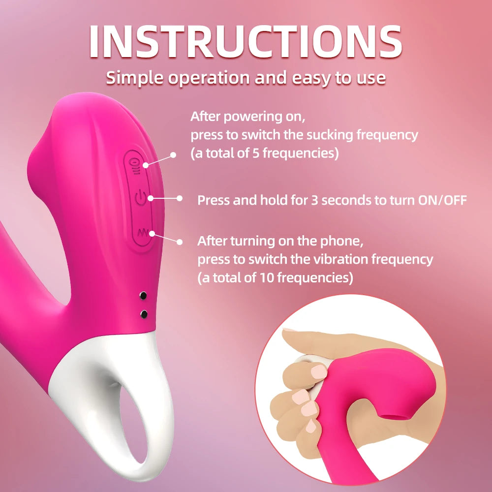 Gode Sucker Clitoris Sucking Vibrateur Pour Femmes Clitoris Vagin Mamelon