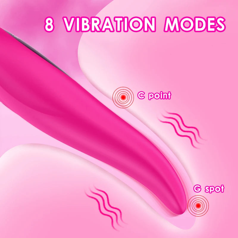 Vibromasseur pour femme en silicone souple