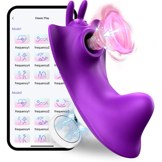 Vibromasseur suceur sans fil Bluetooth APP pour femme