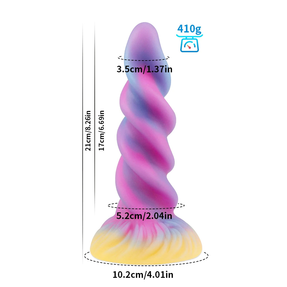 Nouveau plug anal lumineux jouets pour adultes godes en silicone souple dragon