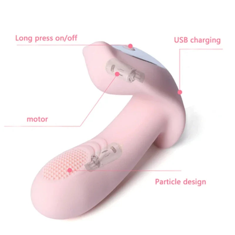 Vibromasseur portable à télécommande pour femme, gode, point G, clitoris, culotte papillon invisible