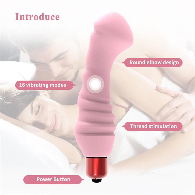 Vibromasseur Bullet en silicone à 16 vitesses pour femme